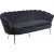 Kingsley 3-personers sofa i fljl - sort / krom + Mbelplejest til tekstiler