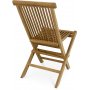 Spisest med 4 stole og spisebord 122 beige/teak - Merca/Salt