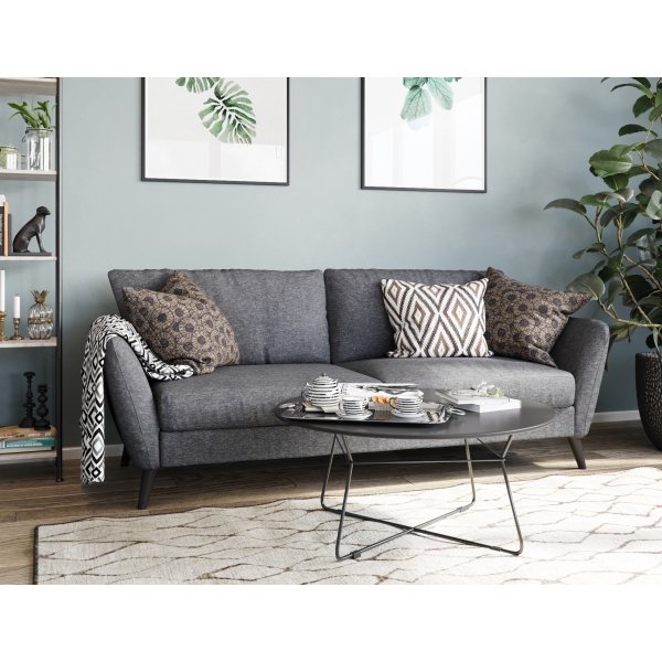 Country 3-personers sofa - Gr (stof) / Sorte ben