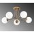 Daisy loftslampe 146-AV2 - Guld/hvid