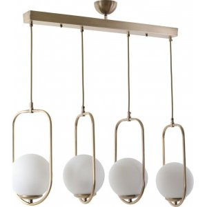 Hjælpeloftslampe 4B - Hvid/kobber Hjælpeloftslampe 4B - Hvid/kobber