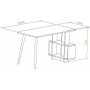 Lagomood skrivebord 120x60 cm - Eg/hvid
