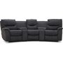 Rom Biosoffa - 3-sders recliner (el) i grt microfiberstof