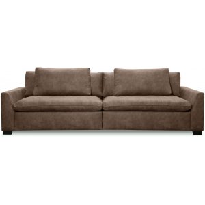 Gabby 3-personers sofa - Brunt lderlook