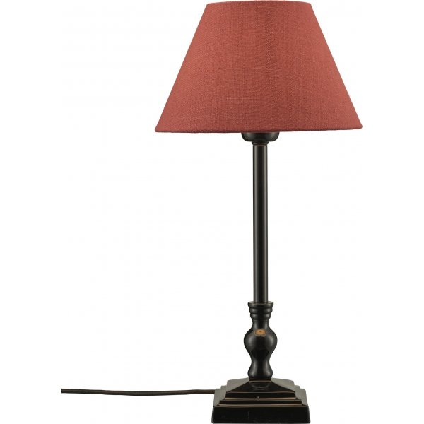 Lisa bordlampe - Sort/rd - 45 cm