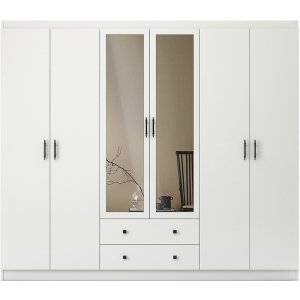 Lavinia garderobe 210 x 50 x 210 cm - Hvid