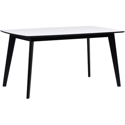 Mckenzie spisebord 150 cm - Hvid / sort