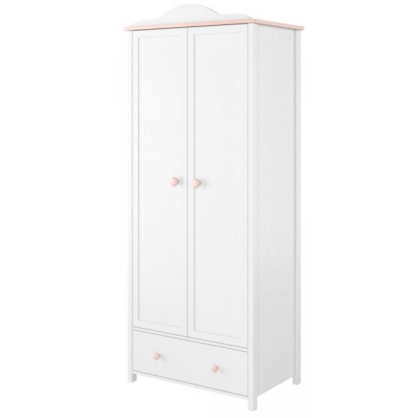 Stephany garderobe - Hvid/rosa