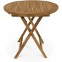 Grunnebo foldbart rundt spisebord 80 cm - Teaktr