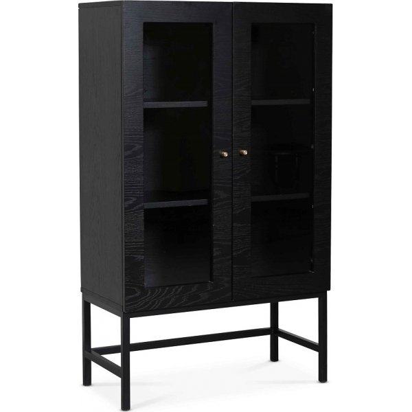 Carl vitrineskab (Highboard) - Sortbejdset eg