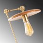 Irevne bordlampe - Guld