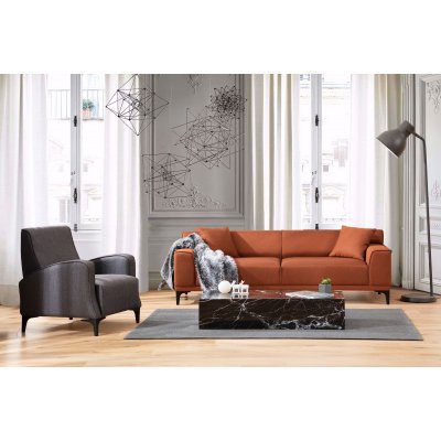 Petra 3-personers sofa - Orange