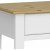 Nola skrivebord 95 x 45 cm - Hvid/beige