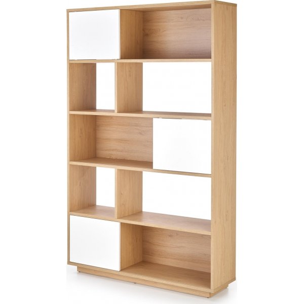 rken reol 110 cm - Eg/hvid