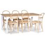 Danderyd No.16 stol - Hvidpigmenteret eg/rattan