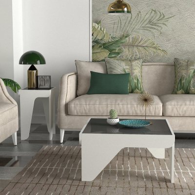 Mezzo sofabord 73,6 x 73,6 cm - Hvid