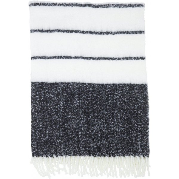 Carl plaid 130 x 170 cm - Sort/hvid