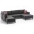 Efsun u-seng sofa - antracit