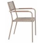 Spisest med 8 stole og spisebord 230 x 100 cm beige/natur - Menton/Pino