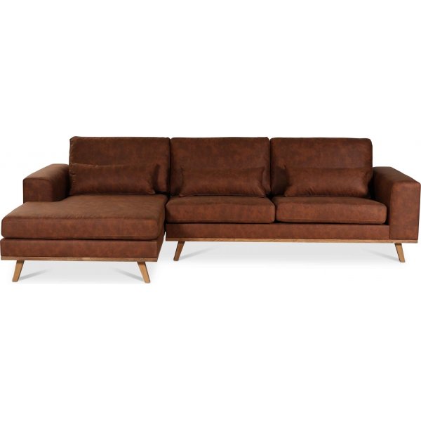 Ranger divansofa venstre - Cognac lder
