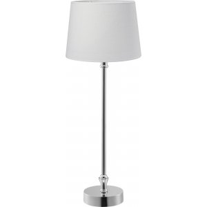 Liam bordlampe - Hvid/krom - 59 cm