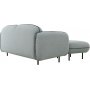Catta 3-personers sofa med fodskammel - Lysegrn