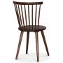 Sintorp spisebordsst, rundt spisebord 115 cm inkl. 4 stk. pindestole Castor - Brun marmor (Laminat)