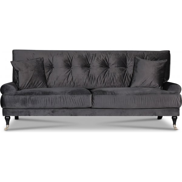 Adena 3-personers sofa - Mrkegr fljl