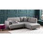 Felix divan sofa hjre - Lysegr