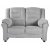 Vera 2-personers sofa i grt stof