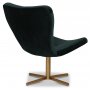 Spekerd designer lnestol - Grn (Fljl) / Messing