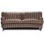 Howard Sir William buet sofa (Dun) - Mobus Chocolate Stripe