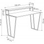 Pal skrivebord 123x50 cm - Antracit