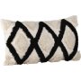 Emelie pudebetrk 50 x 30 cm - Sort/hvid