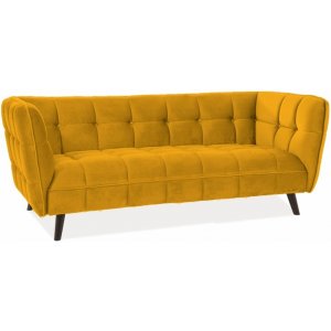 Renae 3-personers sofa i gult fljl