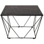 Cube Sofabord - Glas/sort
