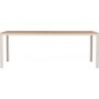 Spisest; 6 stole og spisebord 205 x 90 cm beige - Copacabana