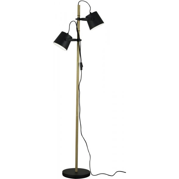 Espresso gulvlampe - Sort/tr