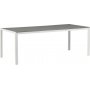 Spisest med 6 stole og spisebord 205 x 90 cm gr/hvid - Copacabana
