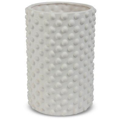 Vase boble H22 cm - Hvid
