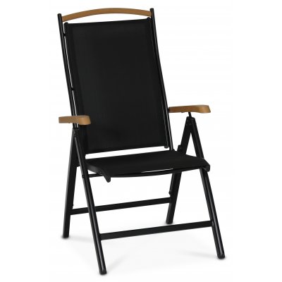 Ekens positionsstol - Sort aluminium / Polywood