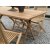 Salt udendrs spisebordsst 120x70 cm med 4 stk. Salt spisebordsstole - Teak + Mbelplejest til tekstiler