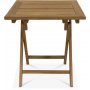 Grunnebo sammenklappeligt spisebord i teak - 70x70 cm