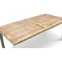Viola spisebord 180x90 cm med vintage plade og hvide ben