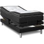 Cloud justerbar seng 7-zone (sort) - valgfri bredde