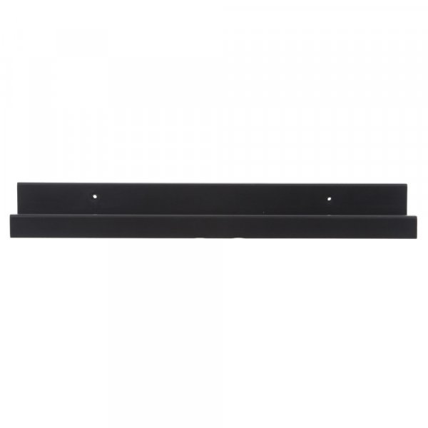 Simpelthen sort billedhylde 50 cm