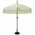 Parasol med frynser 270 cm beige - Circus