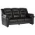 Lotas 3-personers sofa i sort PU COPY