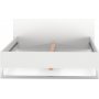 Style sengeramme 140 x 200 cm - Hvid