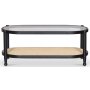 Nemo sofabord - Rattan/glas + Mbelfdder